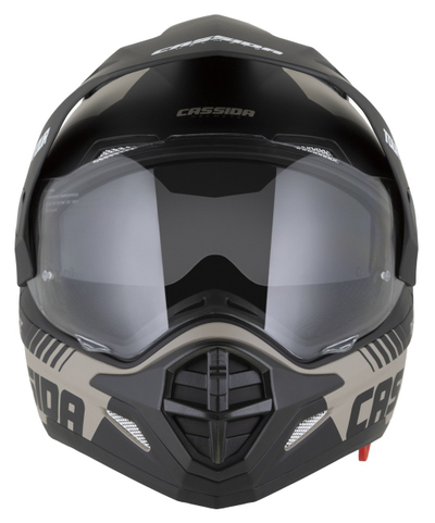 Kaskë moto CASSIDA Tour 2.0 Dual, polikarbonat, visor Pinlock ready, rërë mat e zezë