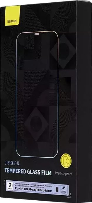 Xham mbrojtës Baseus Tempered Glass, 0.3mm, Privacy, për iPhone XS Max 11 Pro Max, transparent