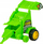 Lodër traktor Swede, modul zanor, 31cm, jeshil