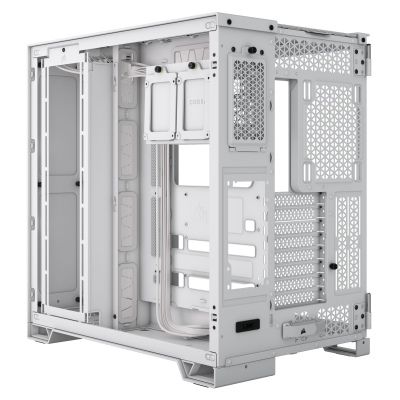 Kuti PC Corsair 6500D Airflow, Mid Tower ATX, xham i temperuar, e bardhë