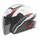 Helmetë moto Nox Open Jet N130 Myst, e hapur, e bardhë e zezë e kuqe