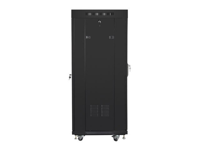 Kabinet rrjeti Lanberg FF01-6627-12B, 27U, 19", 600x600, derë xhami