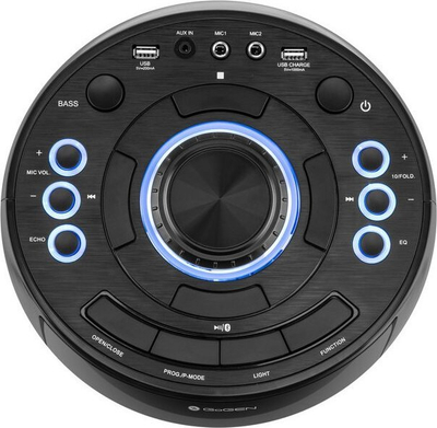 Kuti muzike karaoke portabël pa markë, me Bluetooth, radio FM edhe drita LED