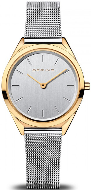 Orë për femra Bering Ultra Slim 17031-010, e argjendtë/artë