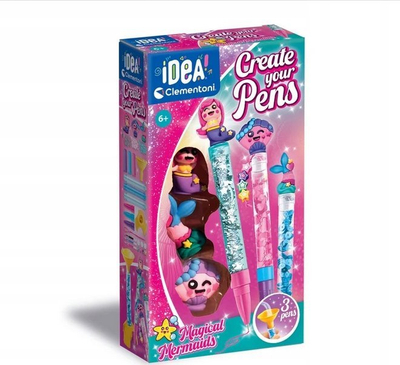 Kреативен сет за пенкала Clementoni Little Pen Lab A Mermaid, тема сирени, за деца 6+