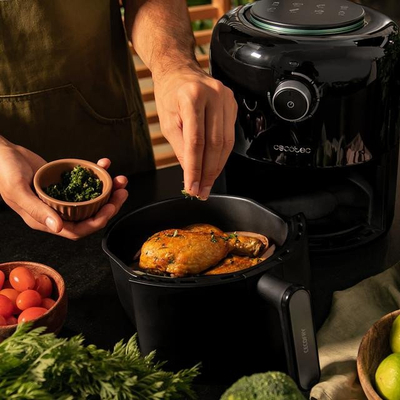 Fritezë ajri Cecotec Cecofry Pixel 2500, 1200W, 2.5L, e zezë