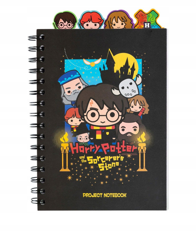 Fletore Harry Potter A5, 160 faqe, me spirale, kapak i zi