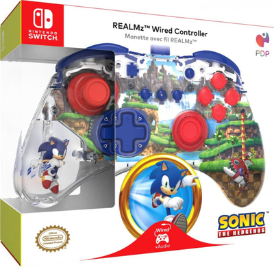 Kontroller PDP RealMz Sonic Green Hill Zone, me kabllo, shumëngjyrësh