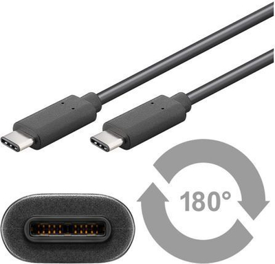 Kabllo USB Goobay 67976, USB 2.0 në USB C, 1m, gri