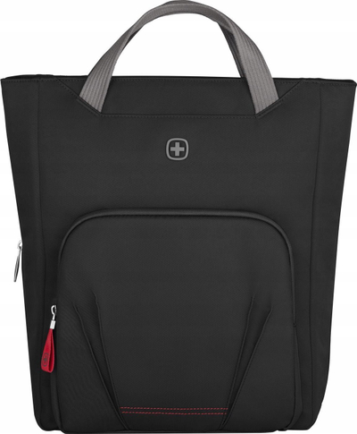 Çantë laptopi Wenger SwissGear Motion Vertical Tote, 15.6", zgjerohet, për goca, e zezë