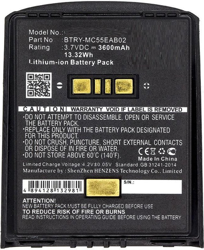 Bateri për skaner CoreParts MBXPOS-BA0283, për Zebra MC55 MC65 MC67, e zezë
