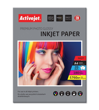 Letër fotografike Activejet AP4-180G20, A4, 180 g/m²
