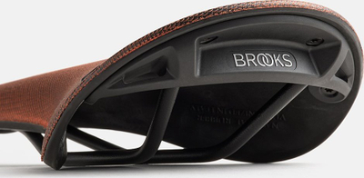 Selino biçiklete Brooks C17 Cambium, shina çeliku, 464g, portokalli