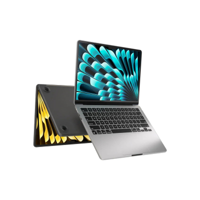 Mbrojtëse laptopi NOA Safeguard për MacBook Air 15" M2, kapak i fortë hardshell, ngjyrë smoke black