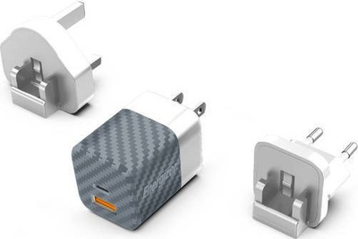 Karikues energjie Energizer Ultimate GaN 38W, USB C PD, QC 3.0, argjendtë