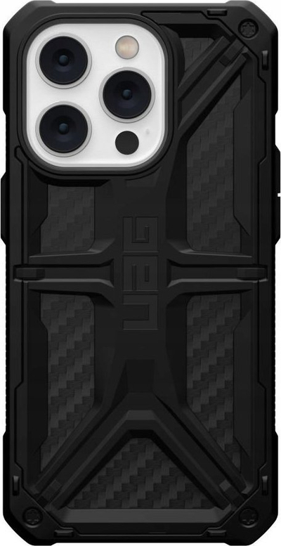 Mbulesë telefoni UAG Monarch për iPhone 14 Pro, 6.1", karbon fiber, e zezë