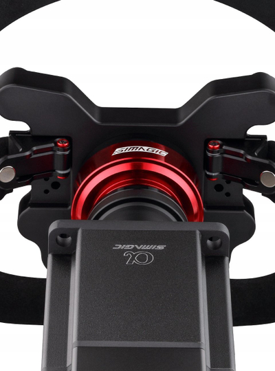 Timon garash Simagic GT1 SR, 330mm, 8 butona, lëkurë e zezë