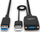 Kabllo USB Lindy Hybrid 35m, USB 3.2 Gen 2, Type A, i zi