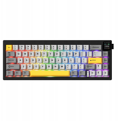 Tastierë mekanike Ajazz AK650, 66 taste, RGB, Bluetooth, me ekran me ngjyra