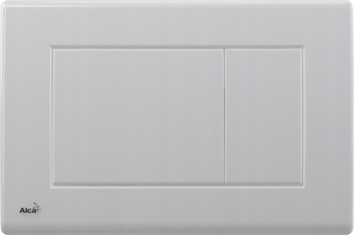 Plakë shtypse WC Alca Quadro, rezervuar i fshehur, dual flush 3L 6L, e bardhë