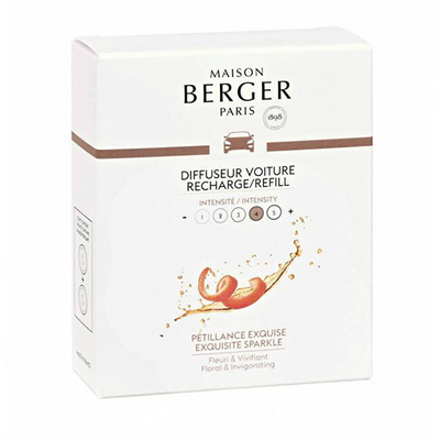 Mbushje për shpërndarësin aromatik të veturës Maison Berger Paris Exqusite Sparkl, 2 copë