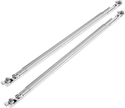 Set binarësh rack SilverStone, universal për kasa 3U 4U, me kushineta, ngjyrë argjend