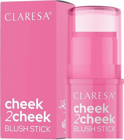 Blush krem në stik Claresa Cheek 2 Cheek, 6 g, ngjyra 01 Candy Pink