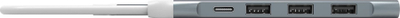 Hub USB Marvo UH008, 5 porta, USB 3.0, trup metalik