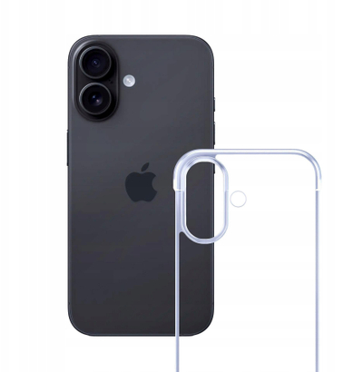 Kapak telefoni 3MK Just20g Clear Case për iPhone 17, transparent