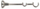 Mbajtëse shufre perde DOMOLETTI, 20cm, për diametër 16 25mm, argjend