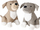 Стопер за врата Boltze Home Dog, 27x27 cm, полиестер, сива