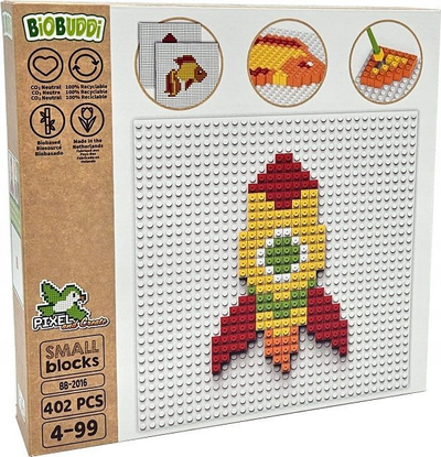 Set ndërtimi BiOBUDDi Pixel Create Fish & Rocket, 461 copa, 4+ vjeç, shumëngjyrësh