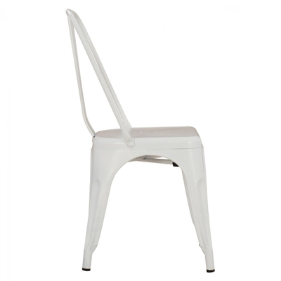 Karrige metalike Melita 43×50×82 cm (HM8641.21), bardhë