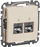 Prizë rrjeti Schneider Sedna Design, 2x RJ45 STP, bezhë