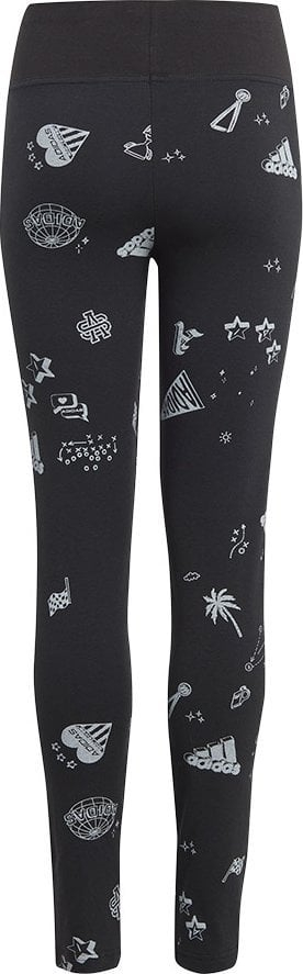 Leggins për goca adidas JG Bluv Q3 Tight Jr IA1567, të gjata, prej materiali elastik, të zeza