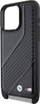 Çorape telefoni BMW M Edition Carbon Stripe, për iPhone 15 Pro, me rrip, e zezë