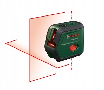 Lazer kryq Bosch UniversalLevel 2 Set, distancë 12 m, vetënivelues, jeshil