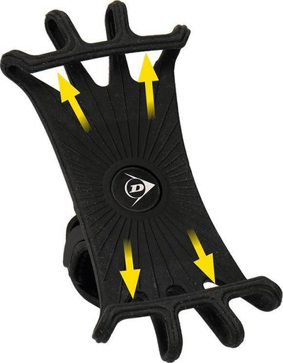 Mbajtëse telefoni për biçikletë Dunlop, 10 - 15 cm, e hirtë