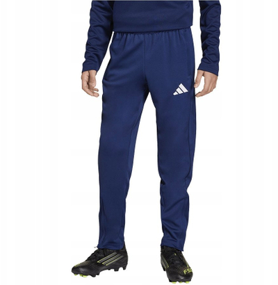 Pantallona sportive për fëmijë Adidas Entrada 26, unisex, madhësia L, blu navy me të bardha