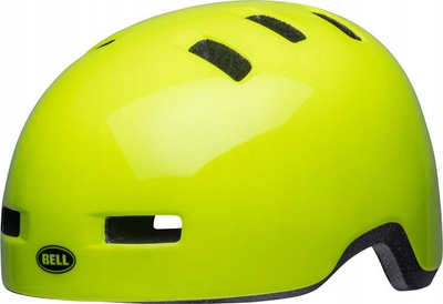 Шлем за велосипед Bell Lil Ripper за деца, Fusion In-Mold, Action Fit, сјајно жолта hi-viz