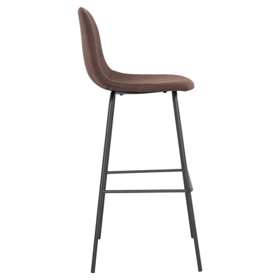 Stol bari Vincent 47x46x104Hcm (HM8579.23), kaftë/ zezë