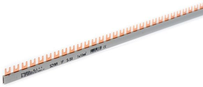 Поврзувачка шина Pawbol S-54 1P, 63A, 10mm², за 54 модули