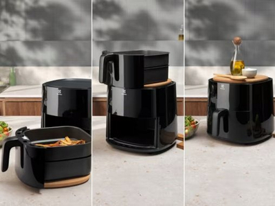 Fritezë me ajër Electrolux Series 700 EAF5B, 1.4kg, 1700W, e zezë