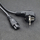 Kabllo rryme Qoltec SCHUKO IEC C5, 3x1.0mm2, 1.5m, e zezë