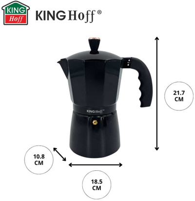 Vezuv kafeje Kinghoff KH-1884, 450ml, për induksion, argjendtë