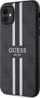 Guaskë telefoni Guess Hardcase 4G Printed Stripes MagSafe për iPhone 11 XR, 6.1", e zezë
