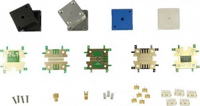 Set elektronik Brickr DIY GHz, module RF deri 12 GHz, konektorë SMA, me ngjyra