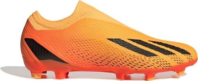 Këpucë futbolli Adidas X Speedportal.3 Laceless FG, pa lidhëse, për fushë me bar të fortë, portokalli