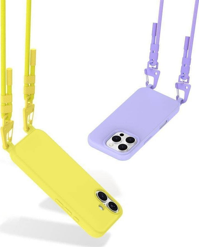 Mbrojtëse telefoni Tech-Protect Magnecklace MagSafe, për iPhone 16 Pro, TPU, e verdhë Canary