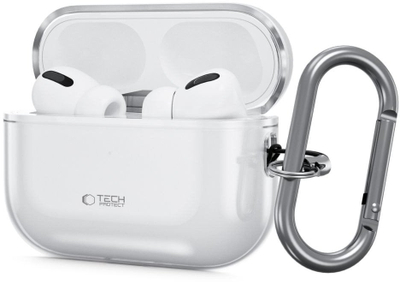 Këllëf mbrojtës Tech-Protect FlexAir për Apple AirPods Pro 3, TPU, me unazë, transparent
